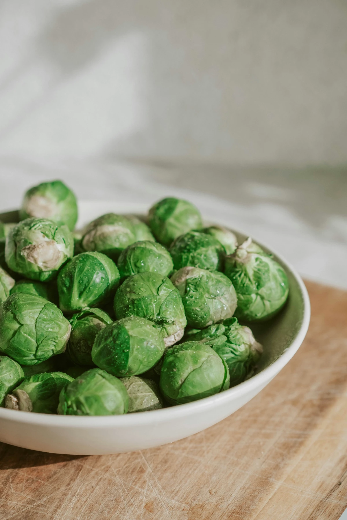 winter crops bowl of brussel sprouts