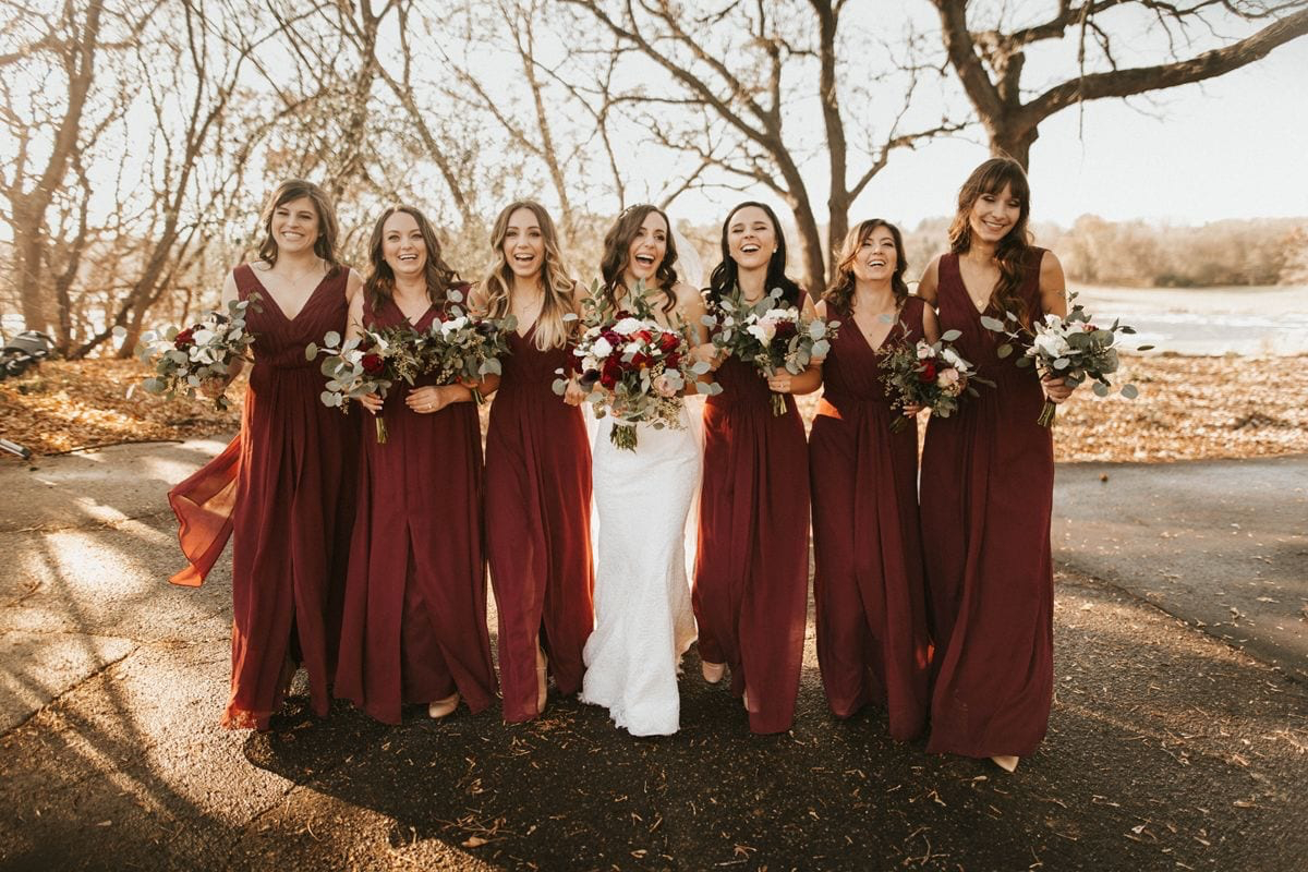 winter wedding colors cranberry