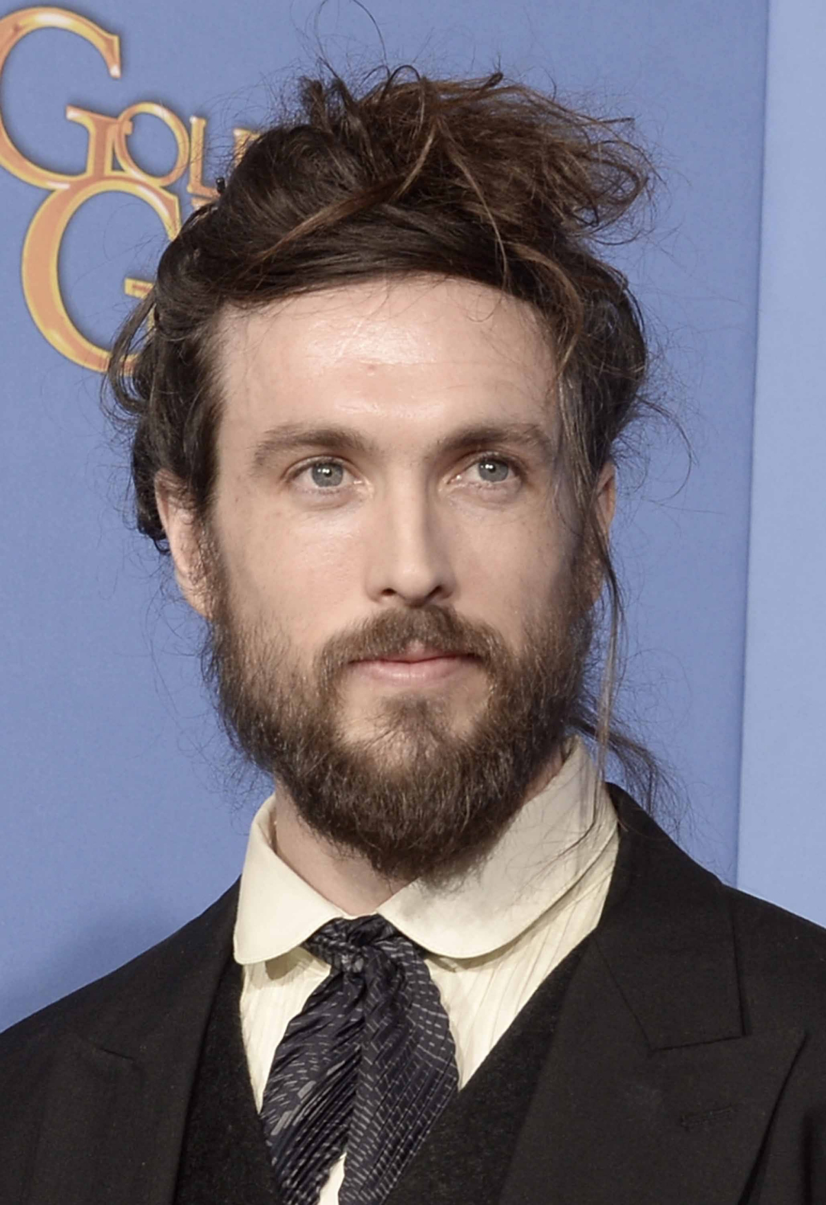 alex ebert man bun beard