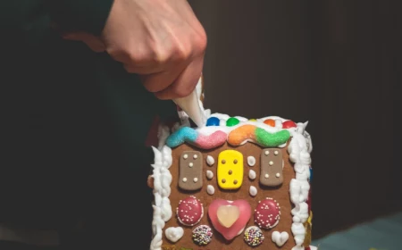 candy gingerbread house ideas