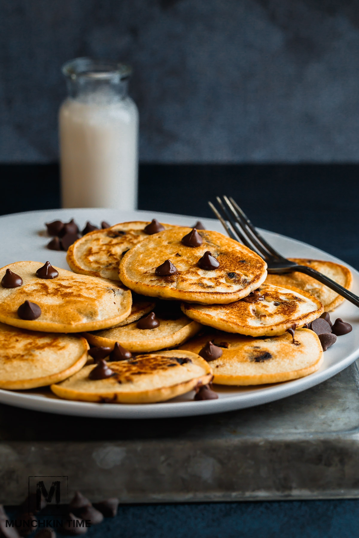 chocolate chip mini pancakes