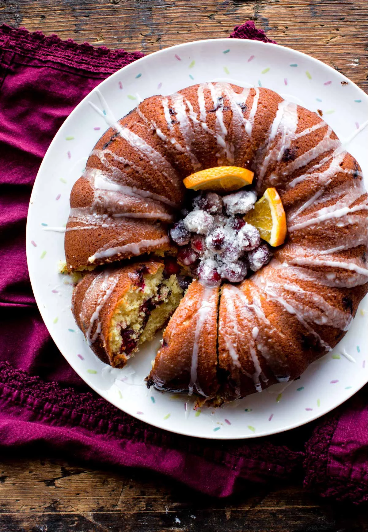 cranberry orange bundt cake winter birthday cake ideas