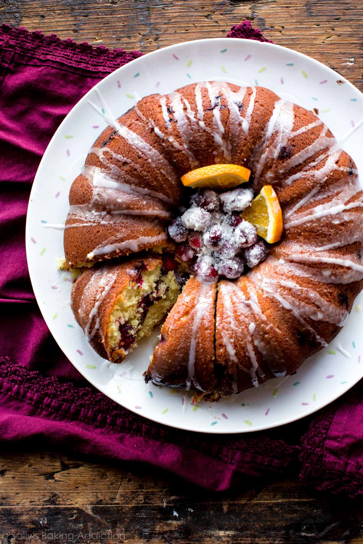 cranberry orange bundt cake winter birthday cake ideas