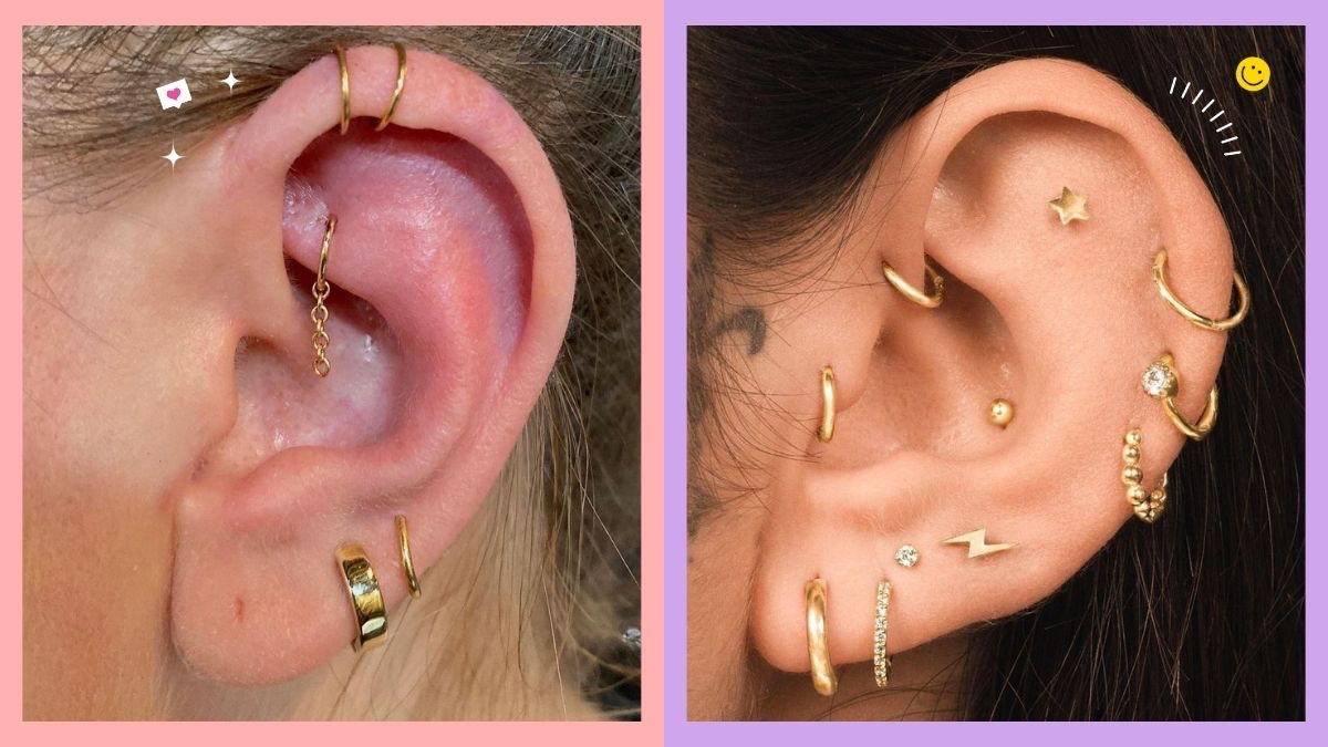 curated ear piercing