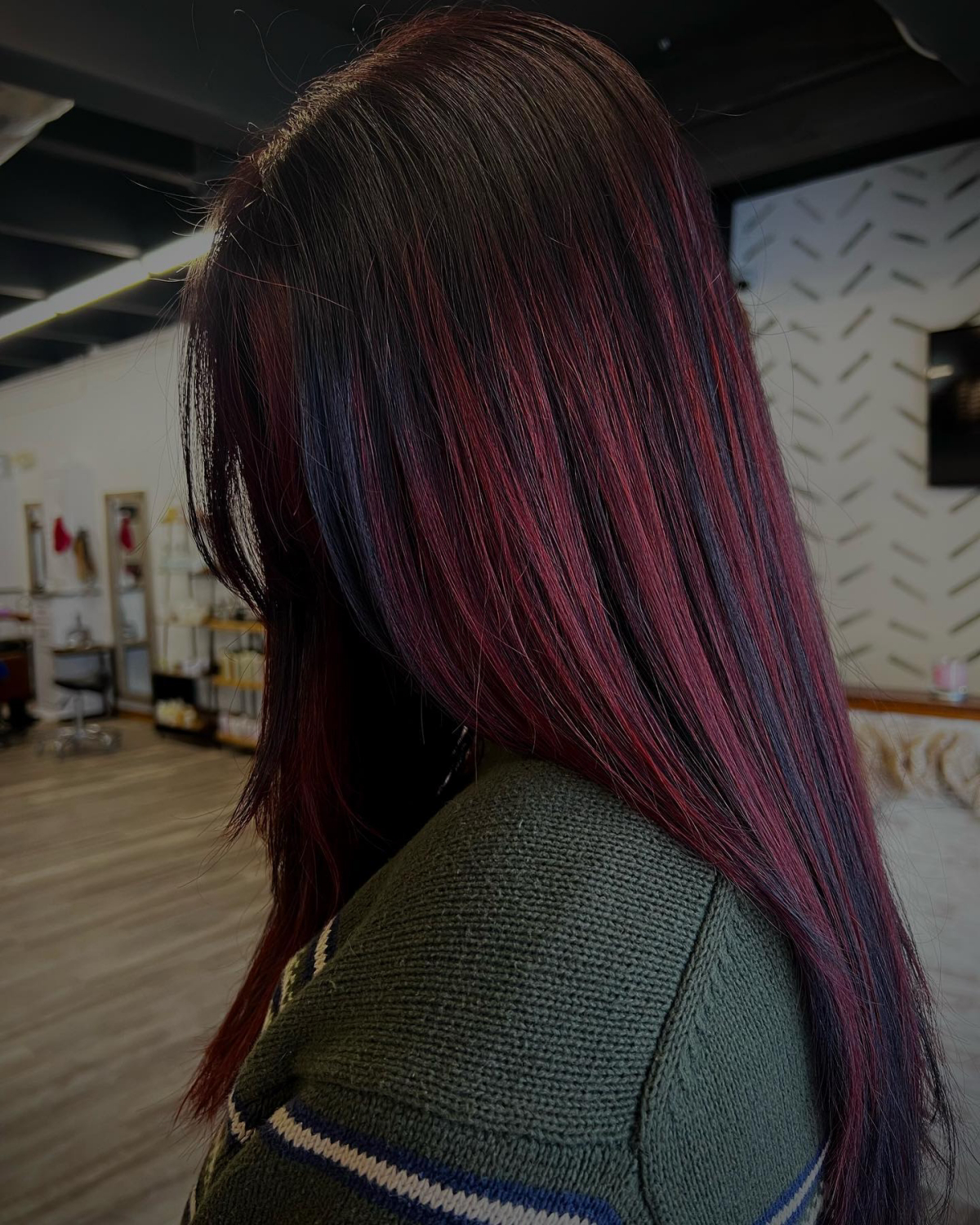 dark black cherry hair color