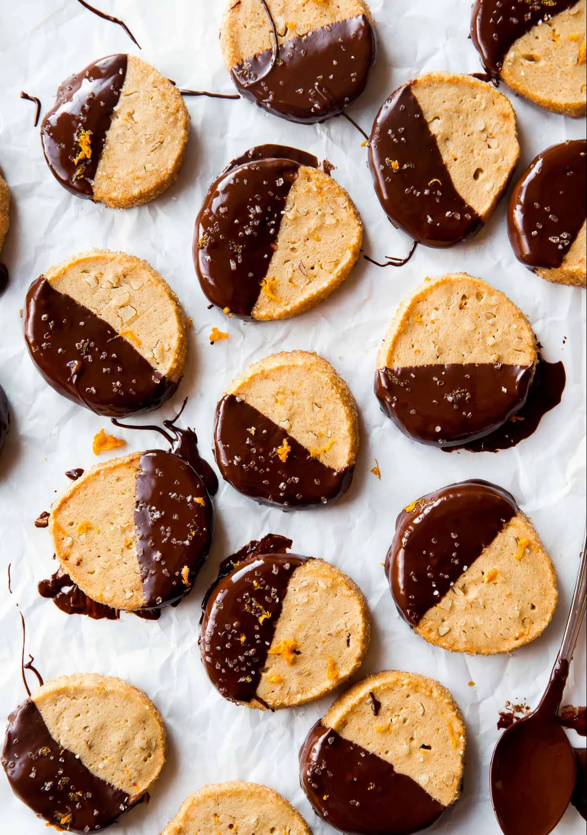 dark chocolate orange slice bake new year's eve cookie recipes