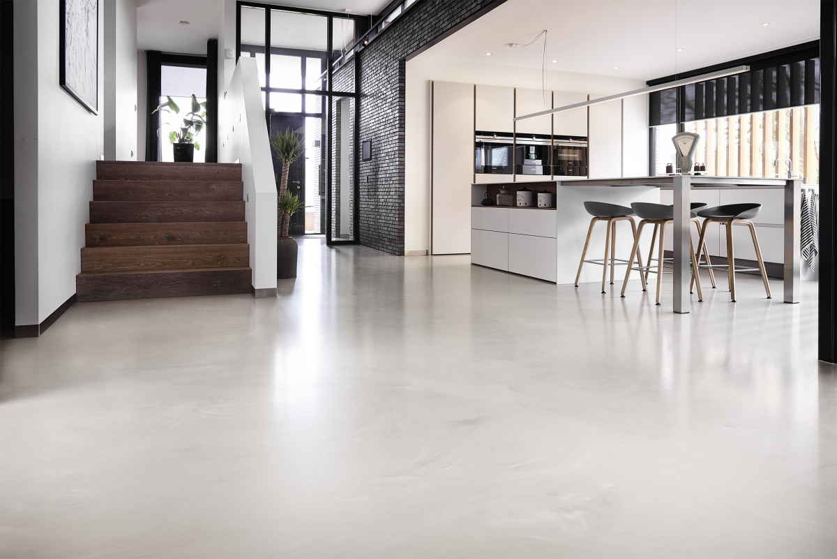 epoxy flooring for homes white