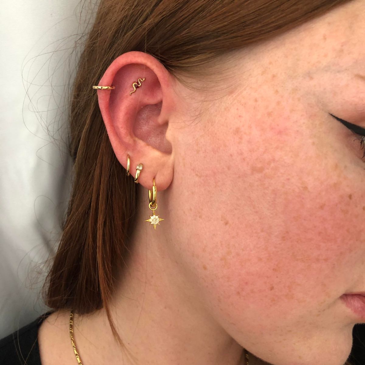 flat ear piercing jewellery