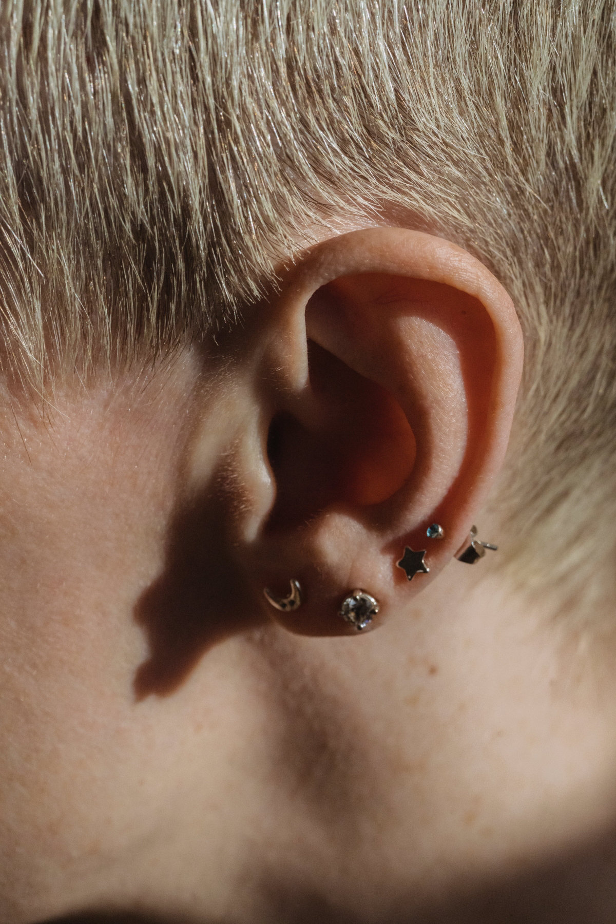 flat earring piercing tips