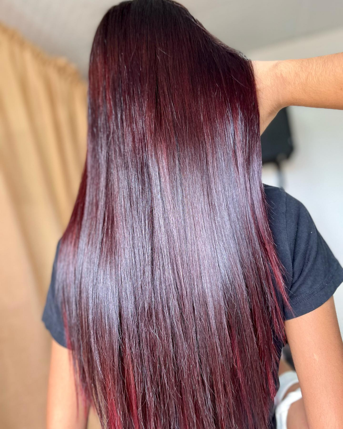 hair color black cherry