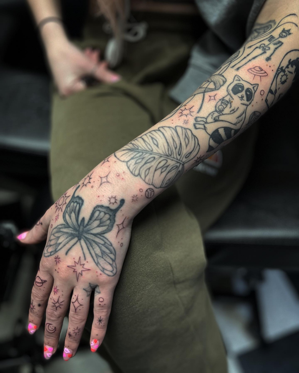 hand tattoos butterfly