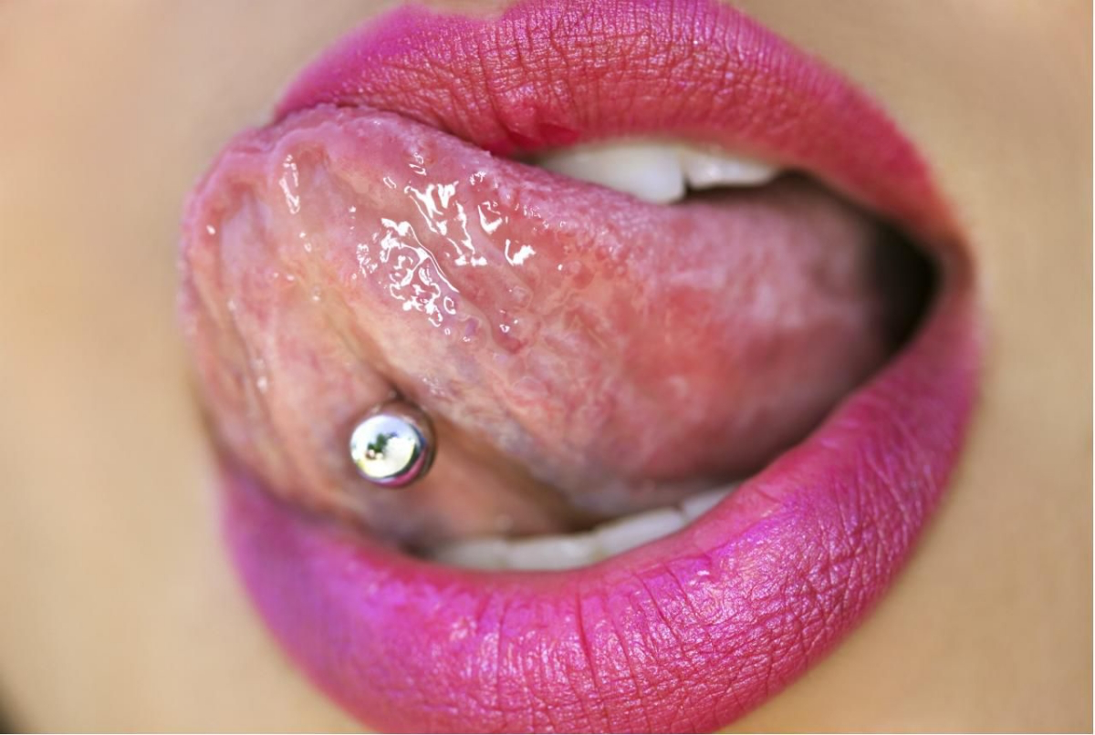 healing process for a tongue piercing