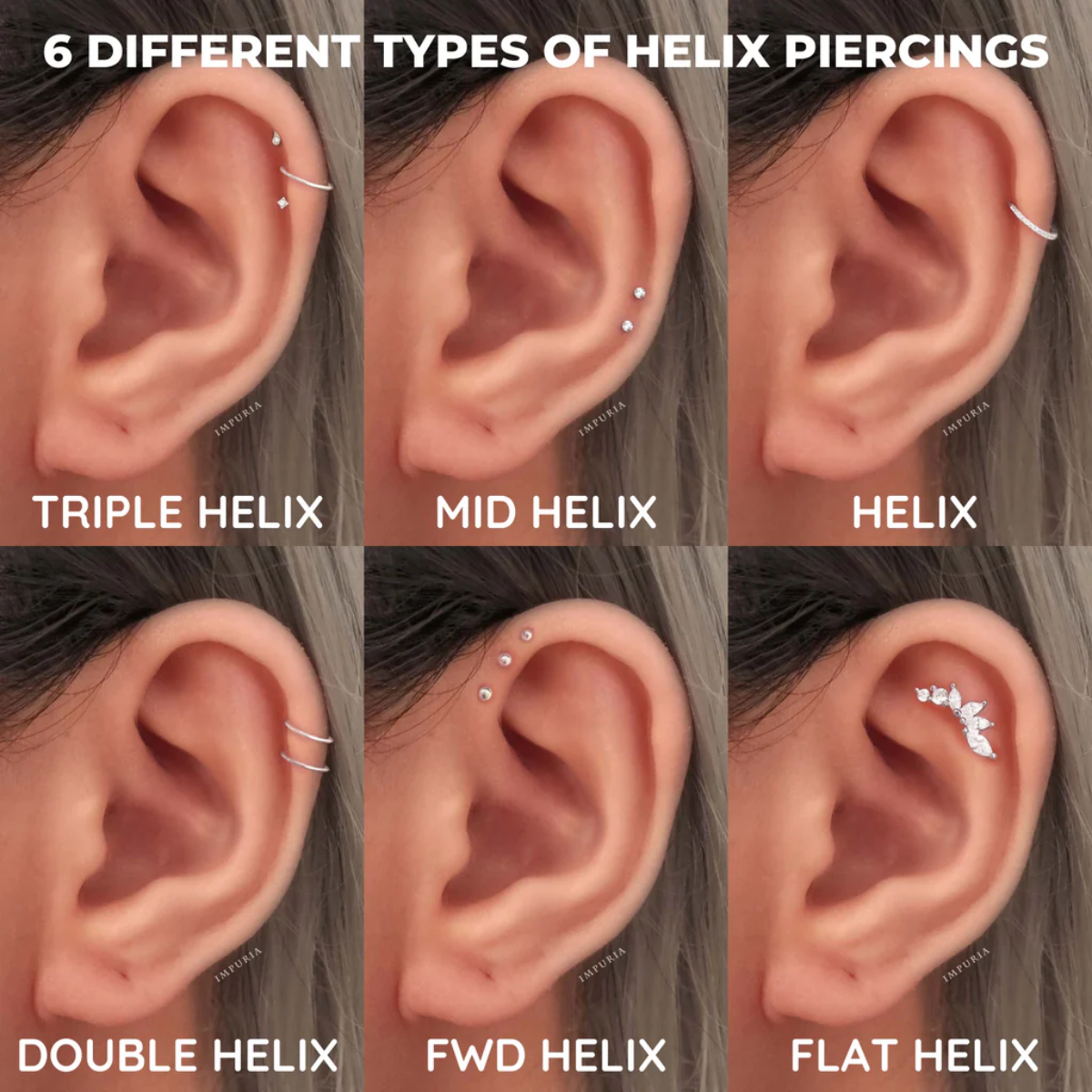 helix piercing different types of piercing