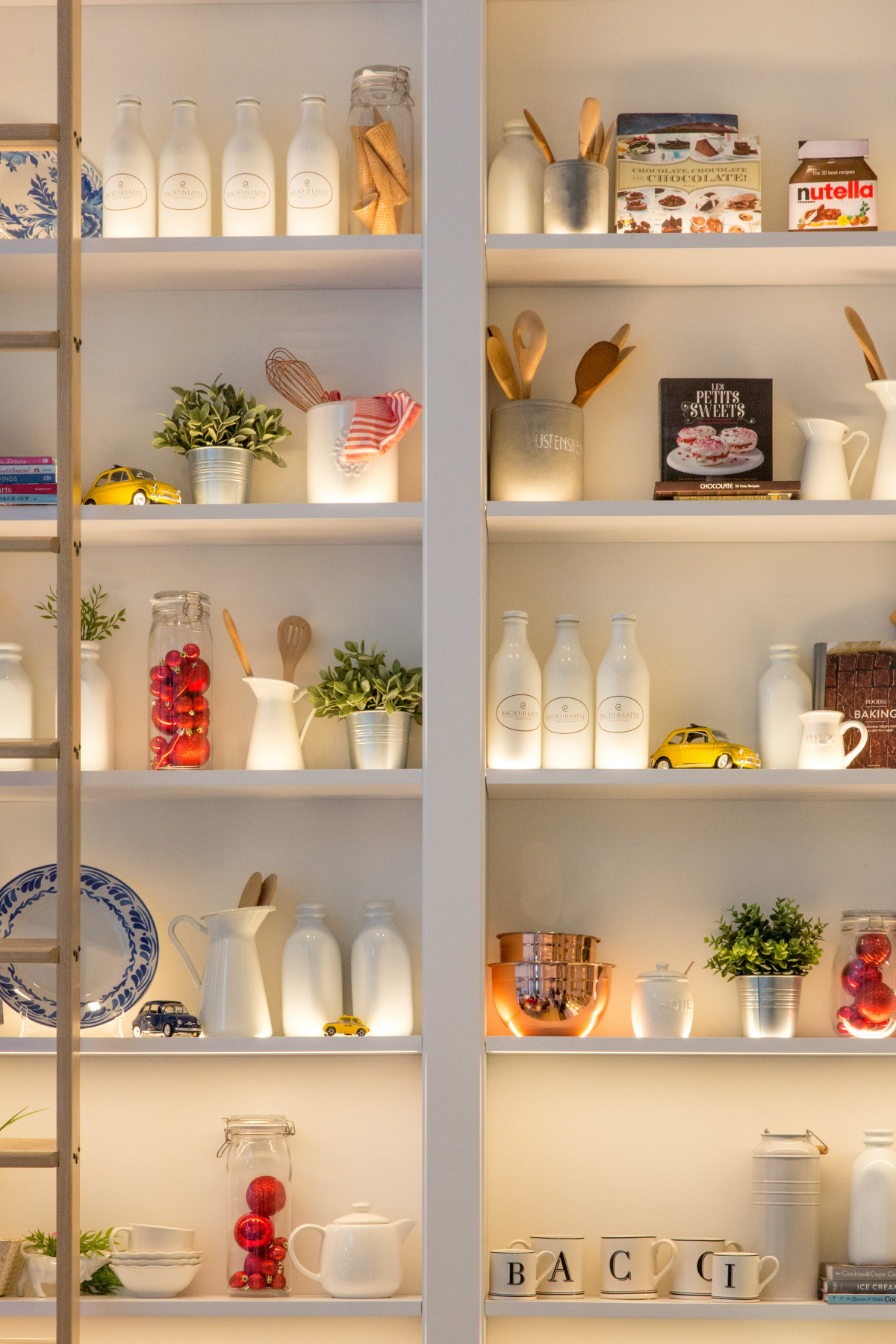 make a kitchen look more luxurious kitchen shelves with lighting