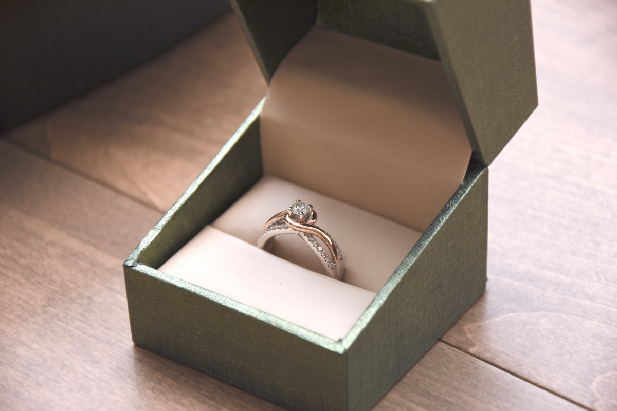 promise ring ring in a box