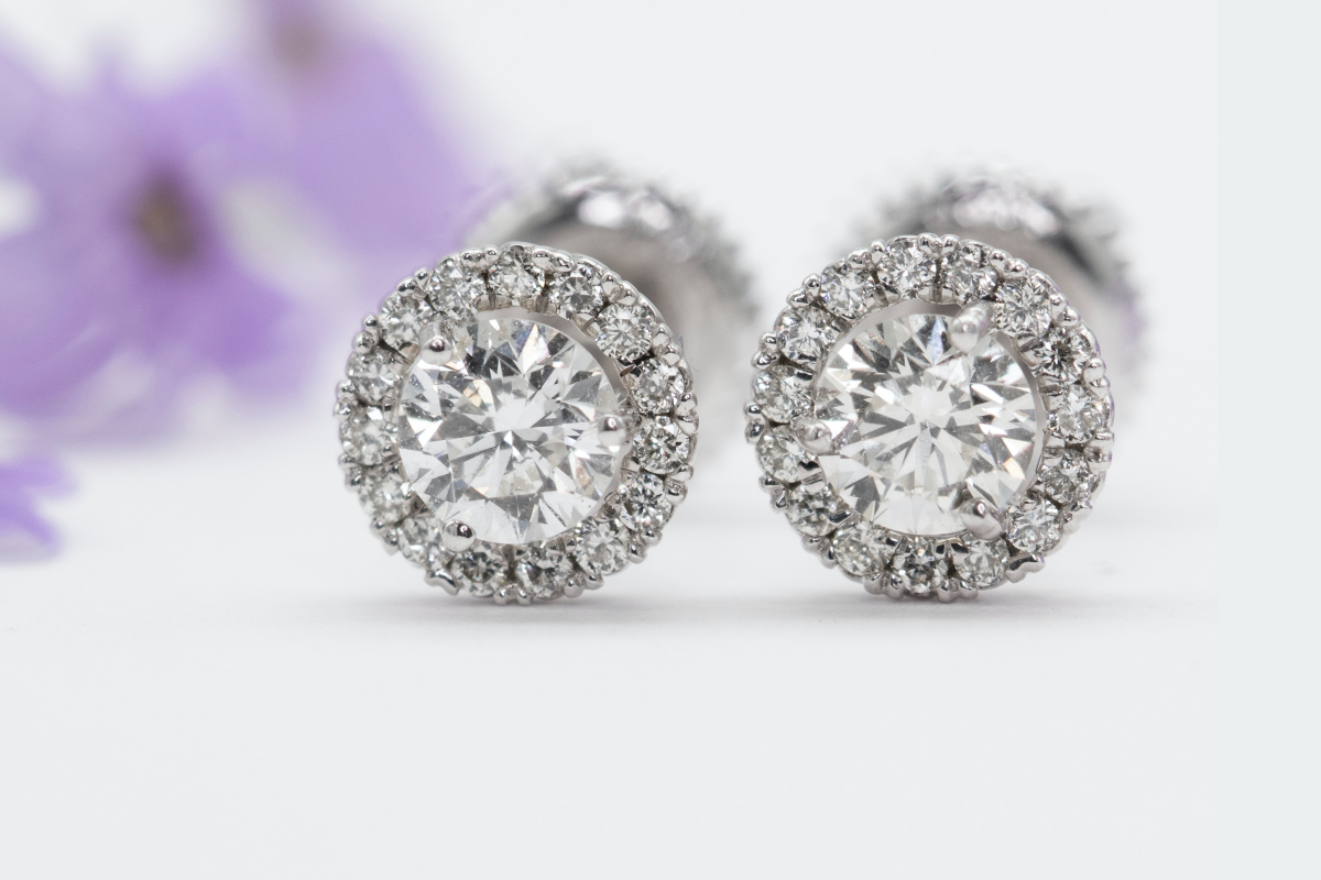 small diamond earrings