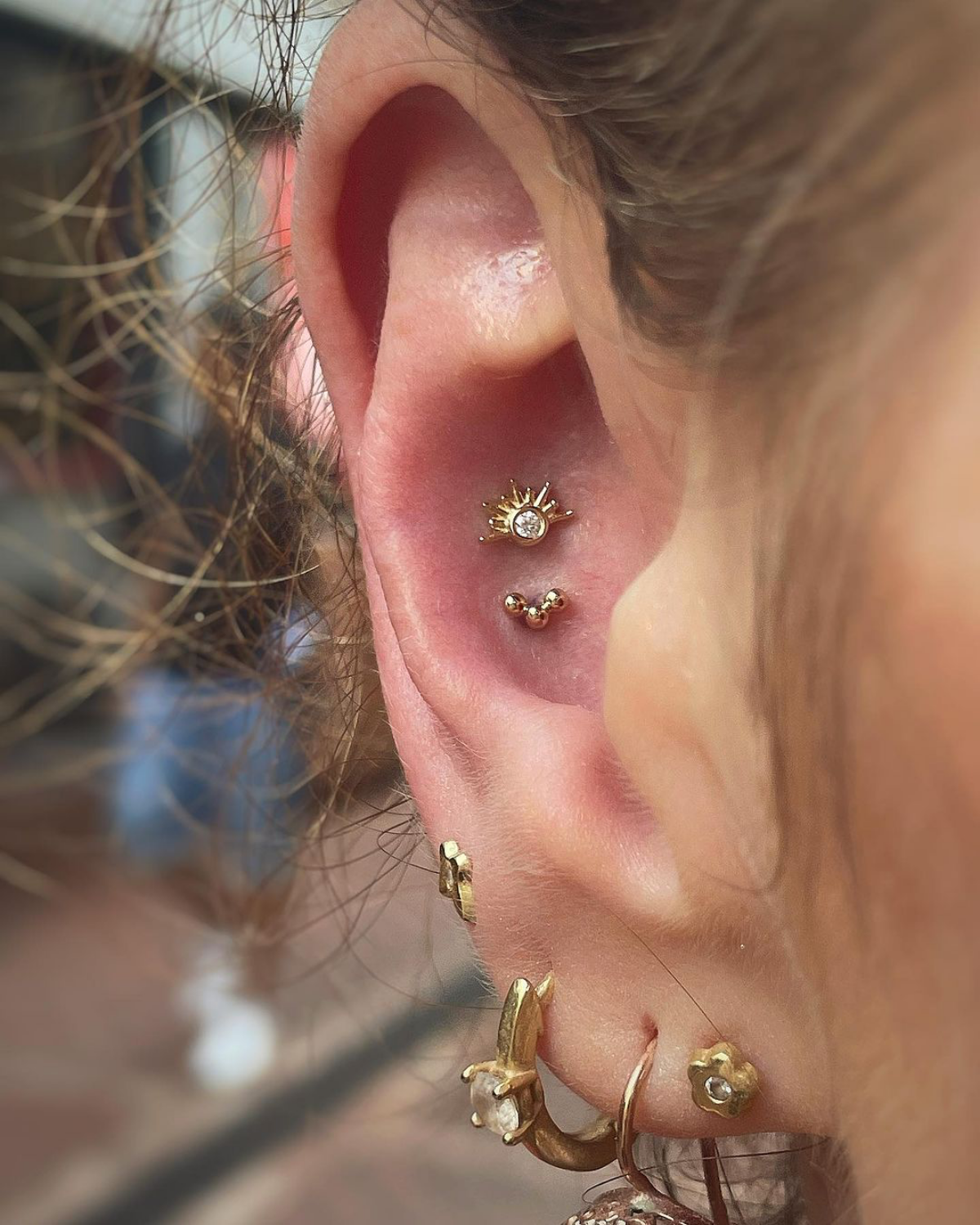 two piece conch earring