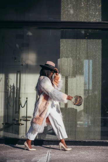 white jumpsuit and faux fur coat7 1440x2160