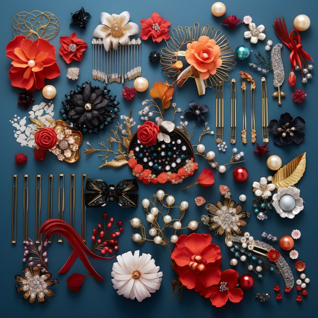 an array of seasonal hair accessories displayed