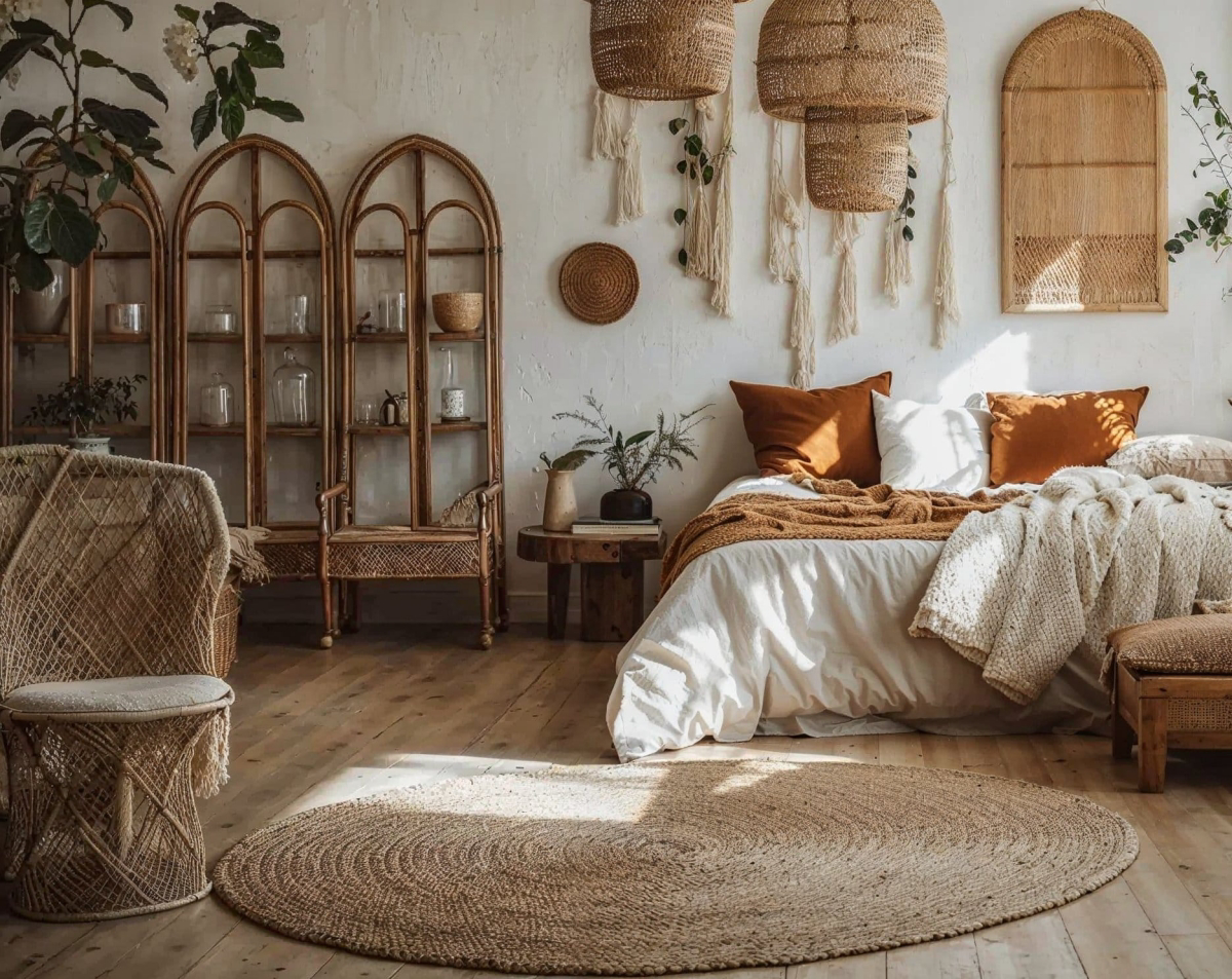 bed with wooden pallets