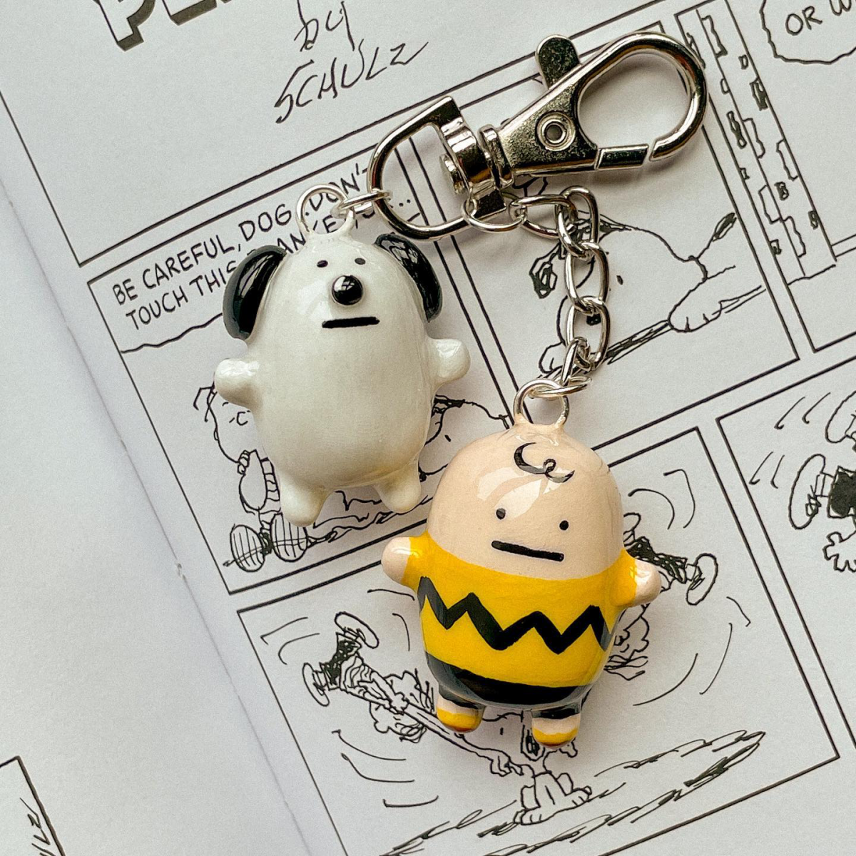 charlie brown and snoopy clay