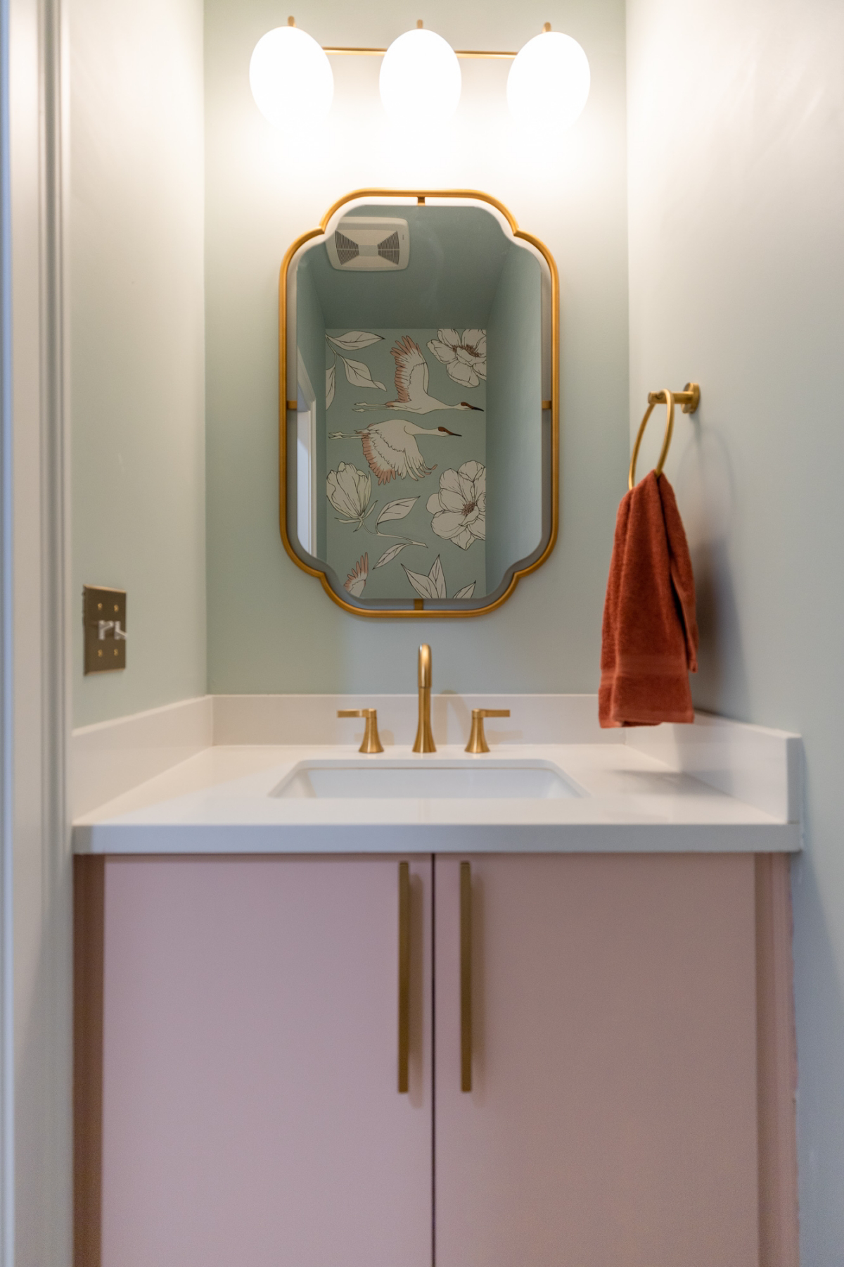 contemporary powder room ideas