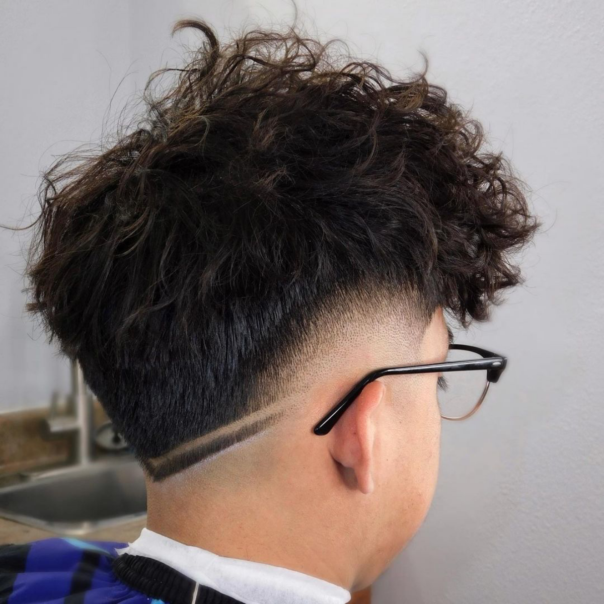 double fade hairstyle burst