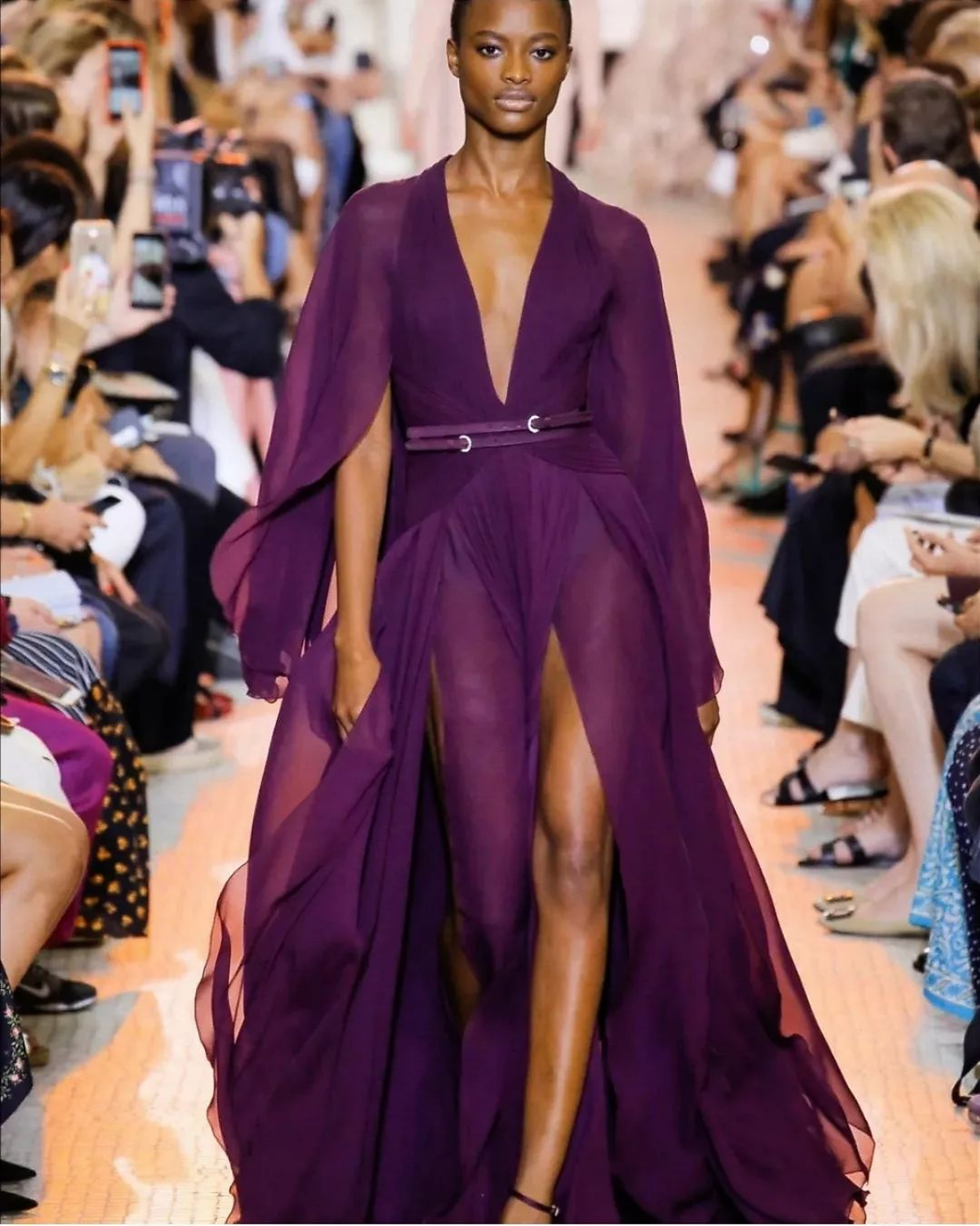 flowy purple dress