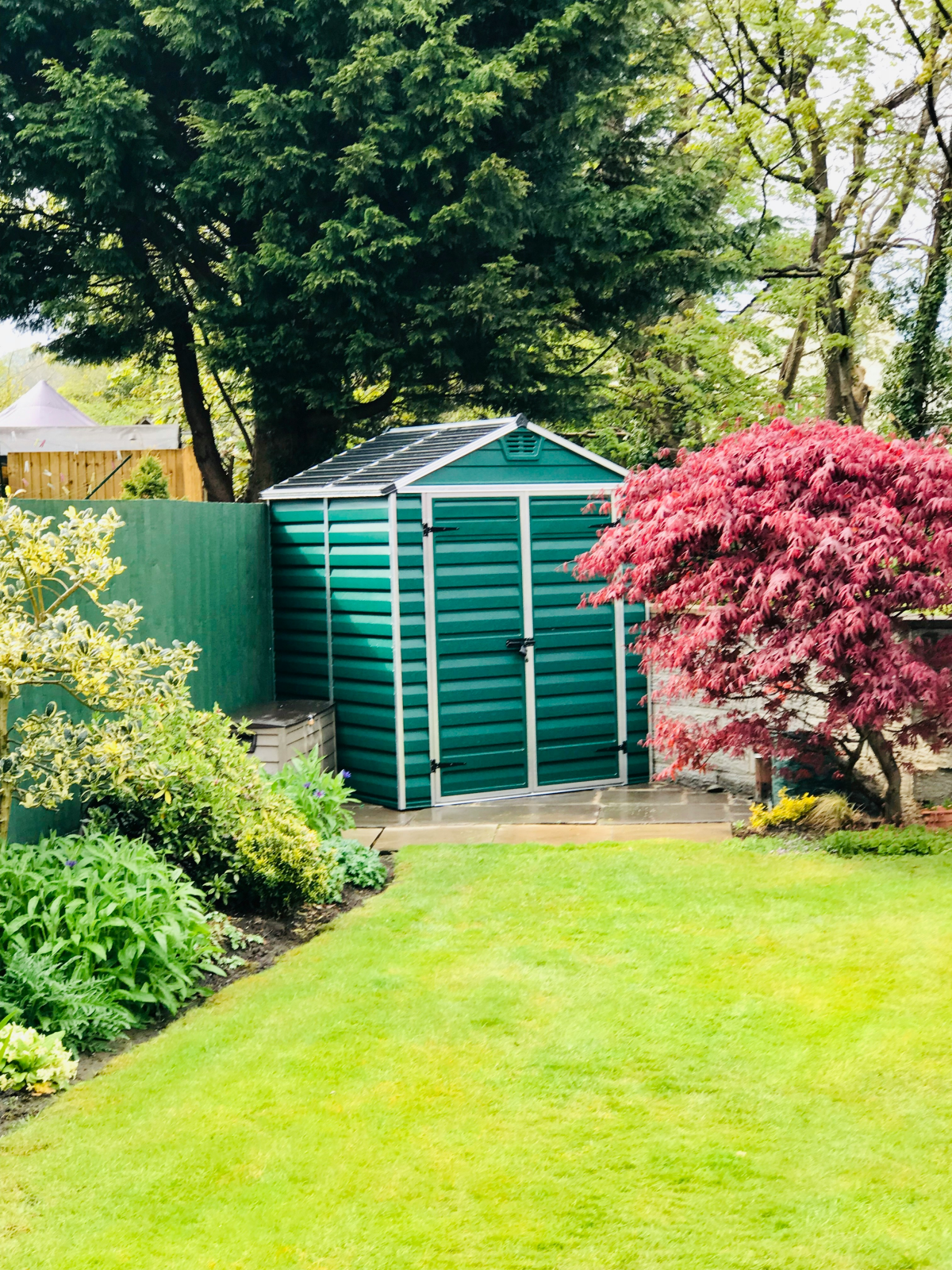 garden with shed