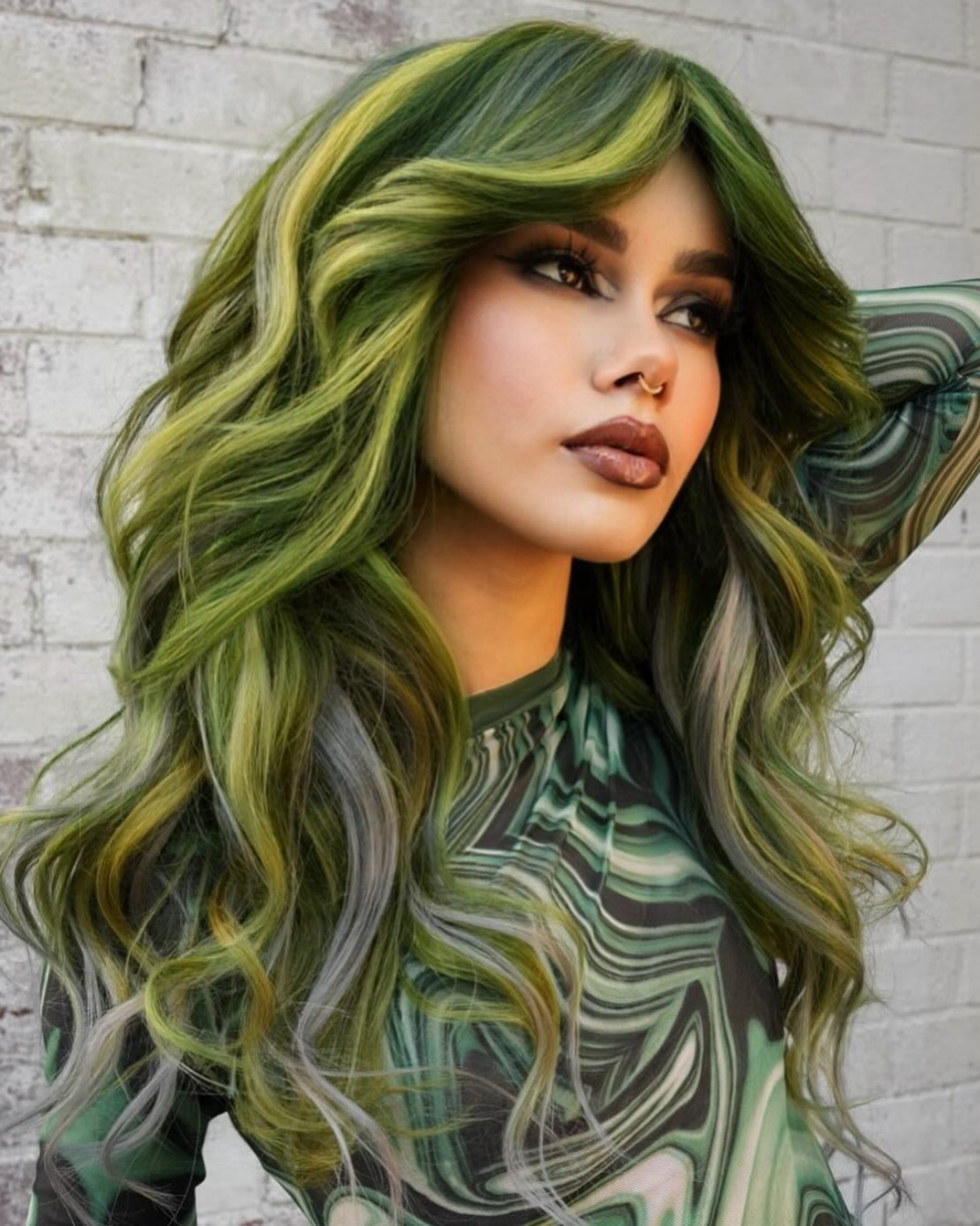 green hair on long hair
