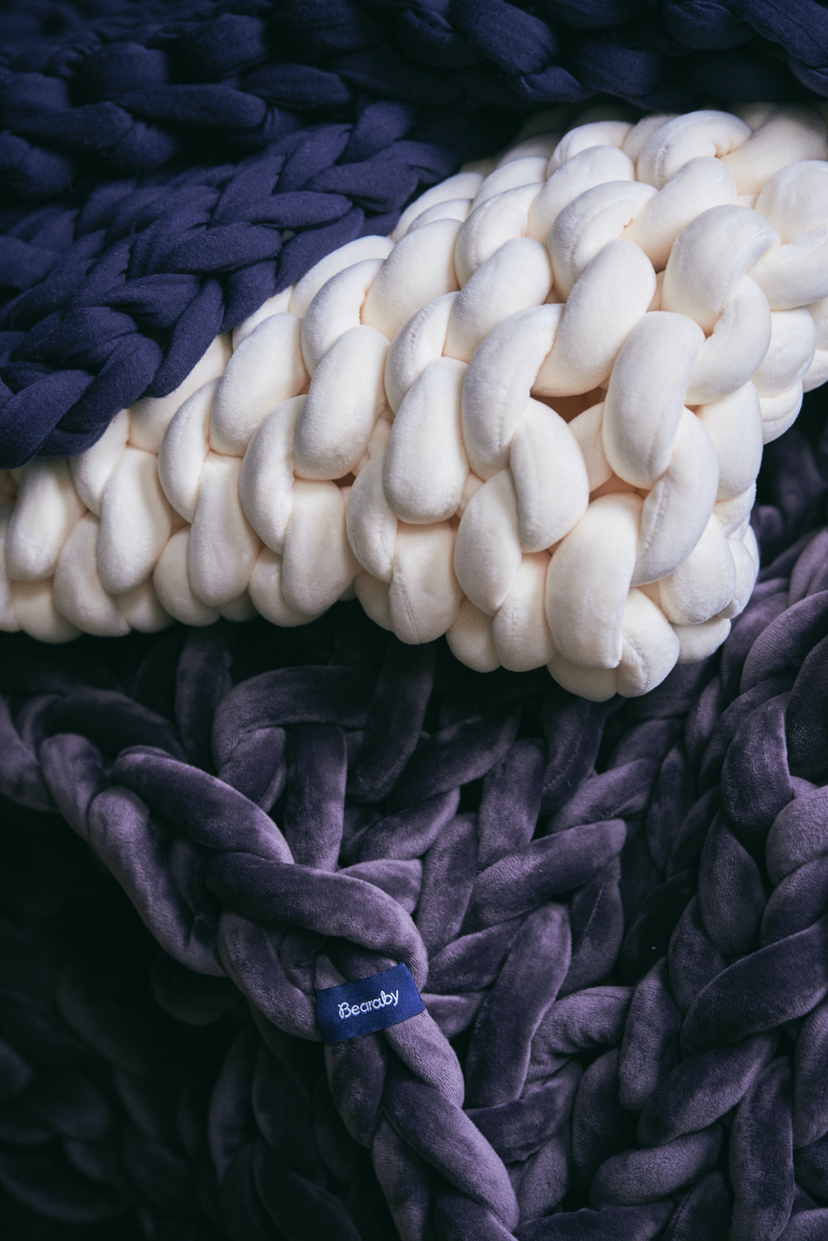 heavy knitted weighted blanket