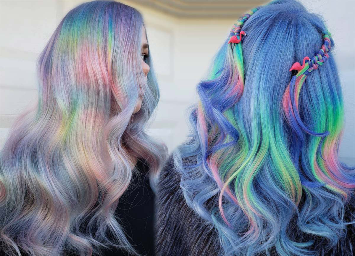holographic hair hair color 2024 trends
