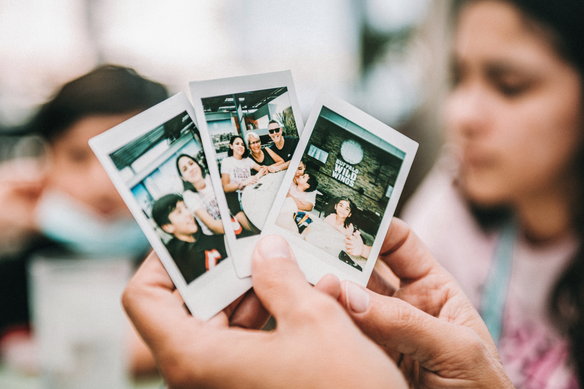 how to plan a birthday party three poloroid pictures