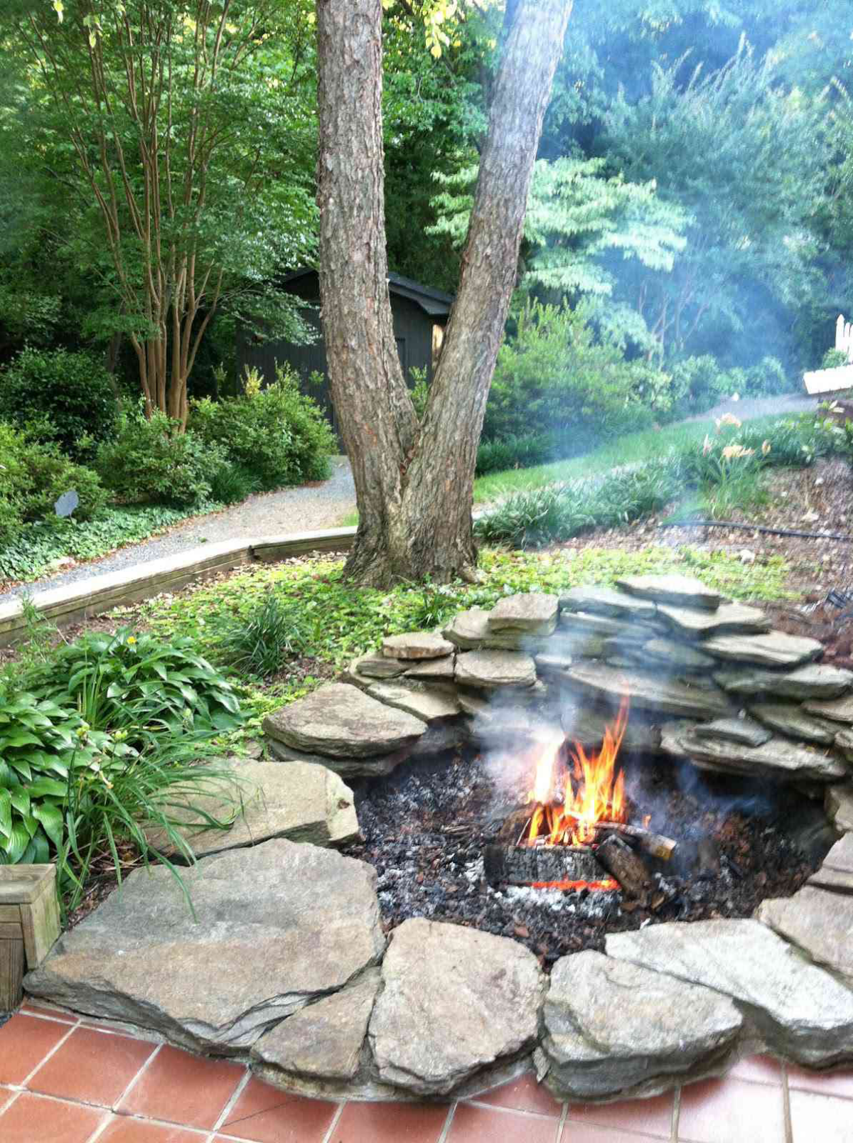 in the ground fire pit