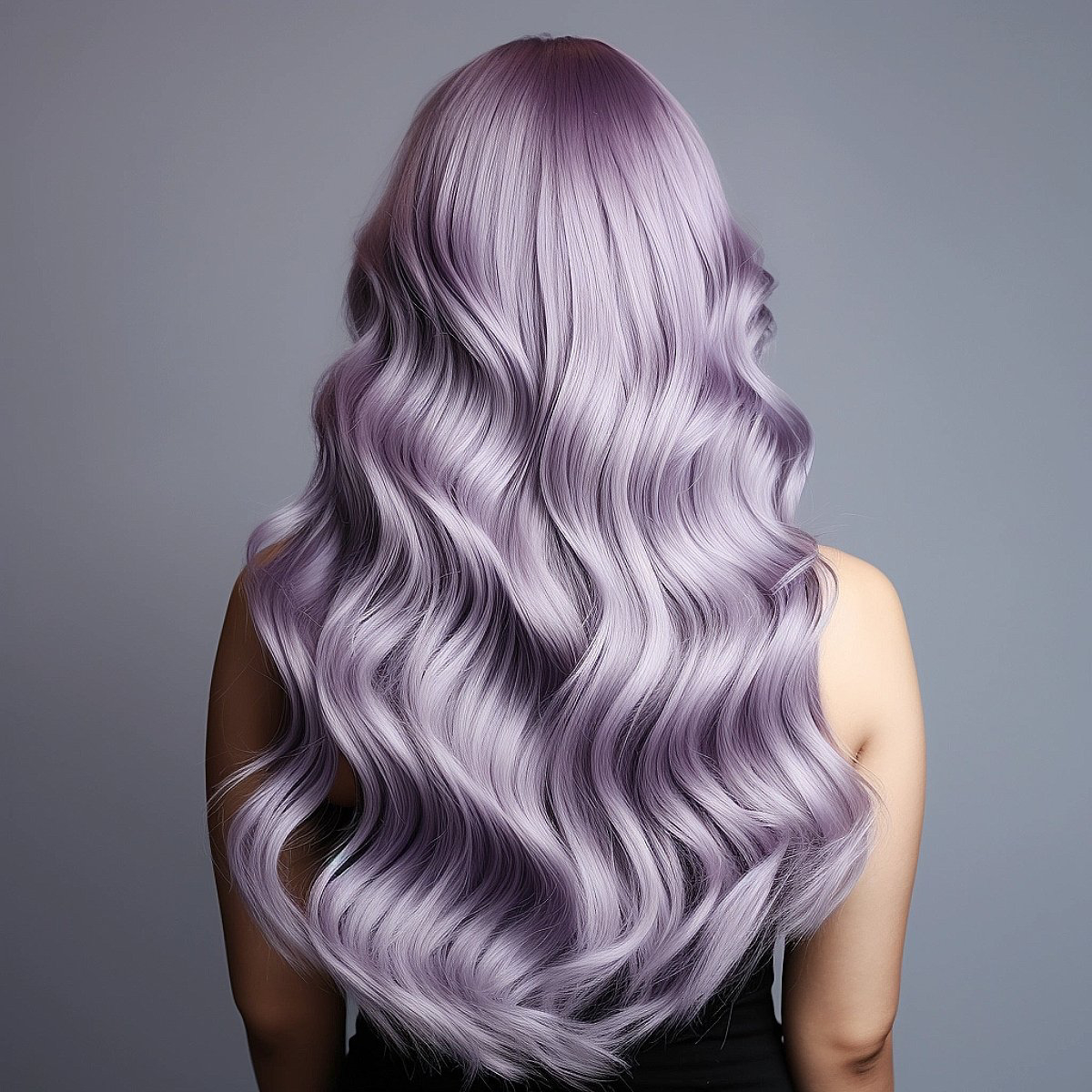 light purple dyed hair