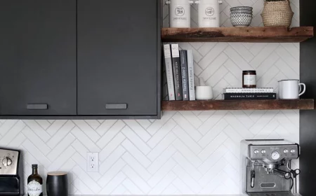 minimalistic black kitchen design
