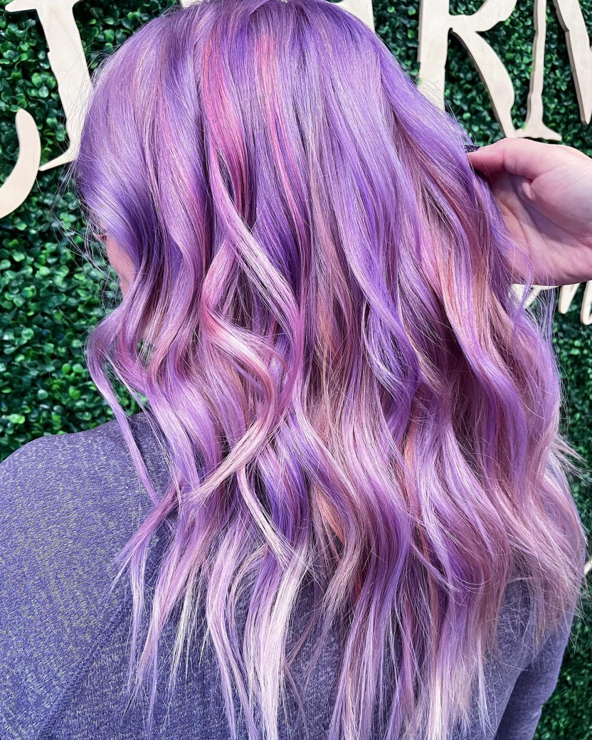 pastel light purple hair