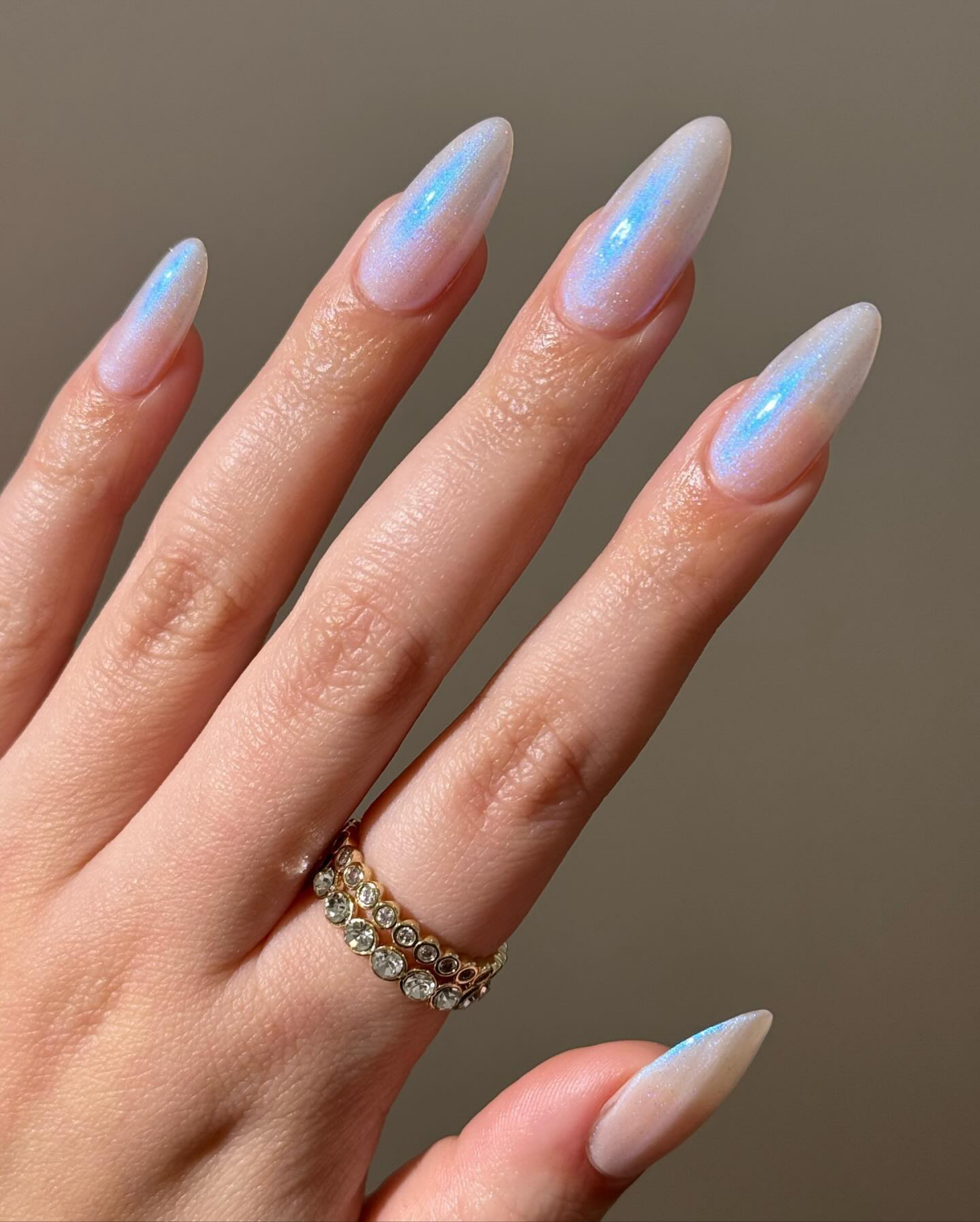 shiny glazed nails