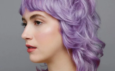 short light purple hair