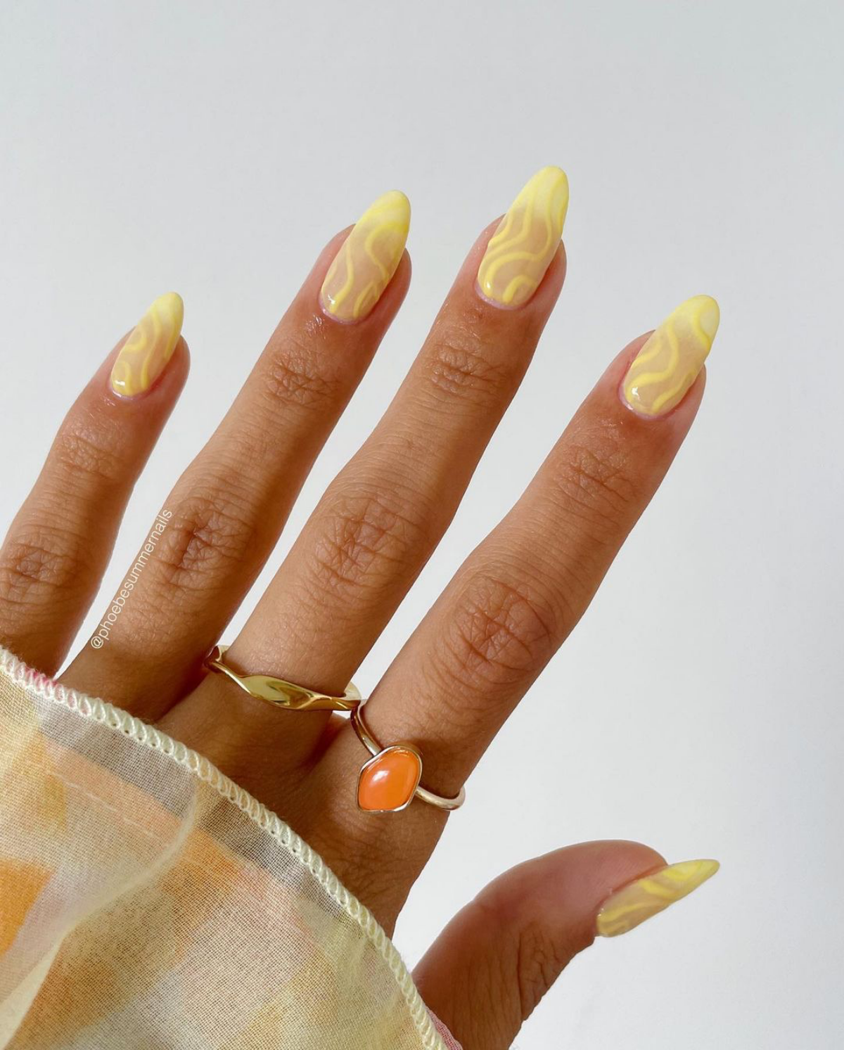 spring nail designs yellow nails