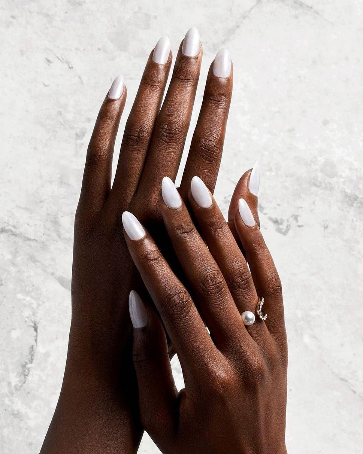 white glazed donut nails