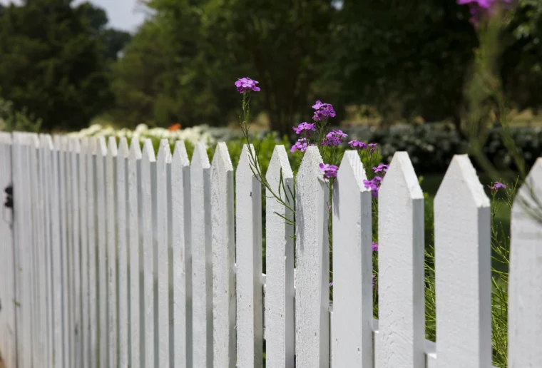 white picket fence