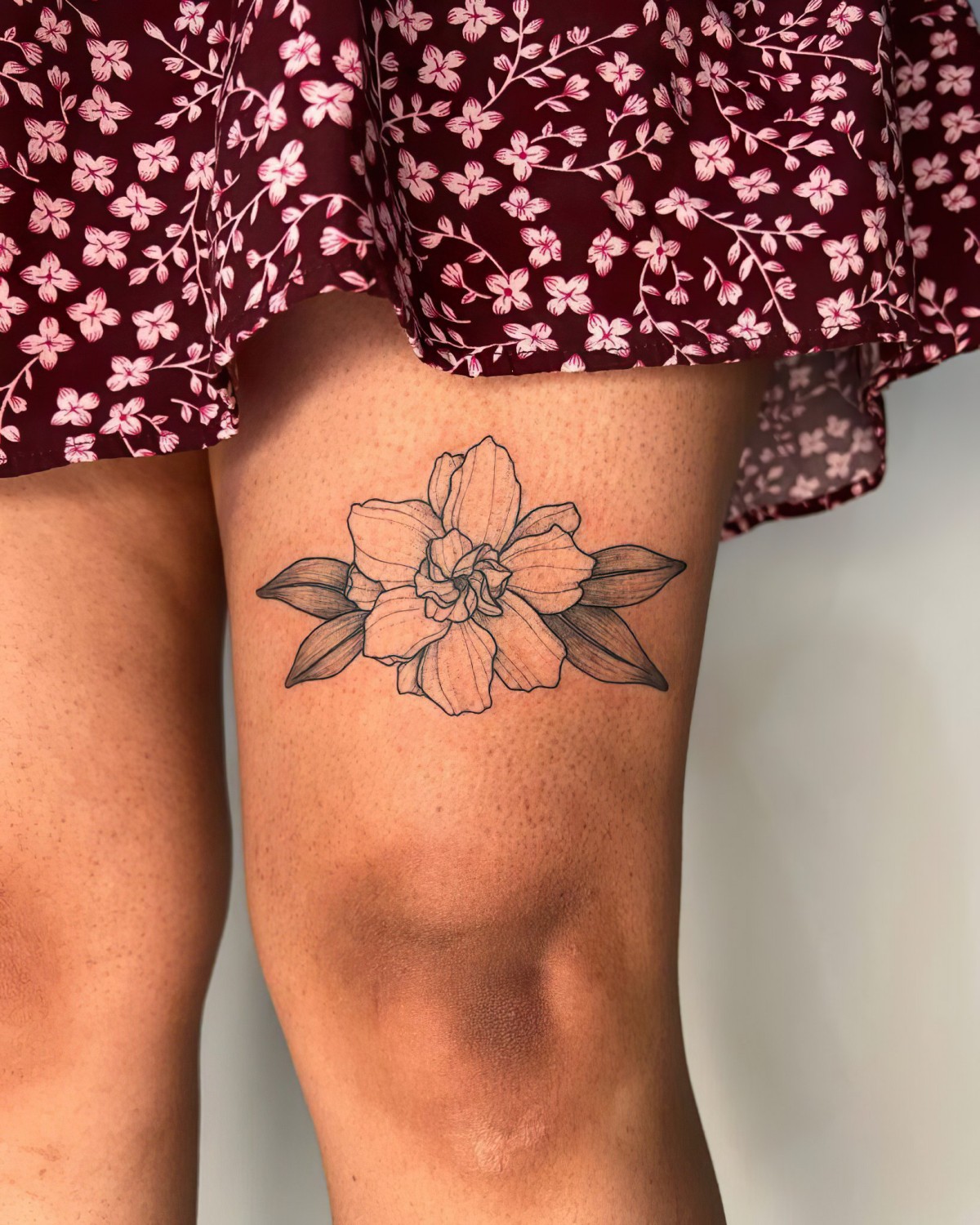 above knee tattoo ideas