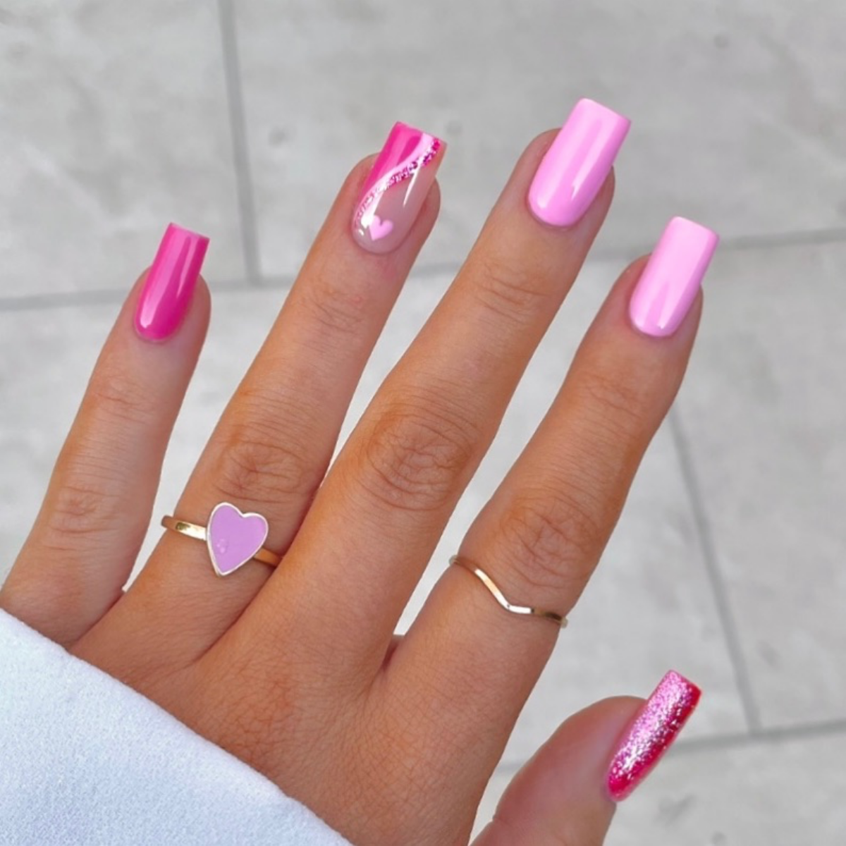barbie pink nails pink matte nails