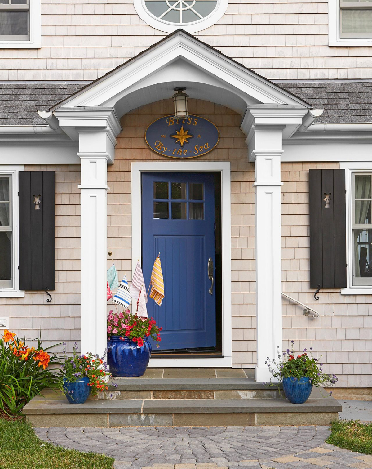best dark blue front door colors