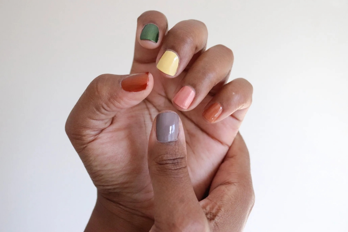 best nail colors for light brown skin