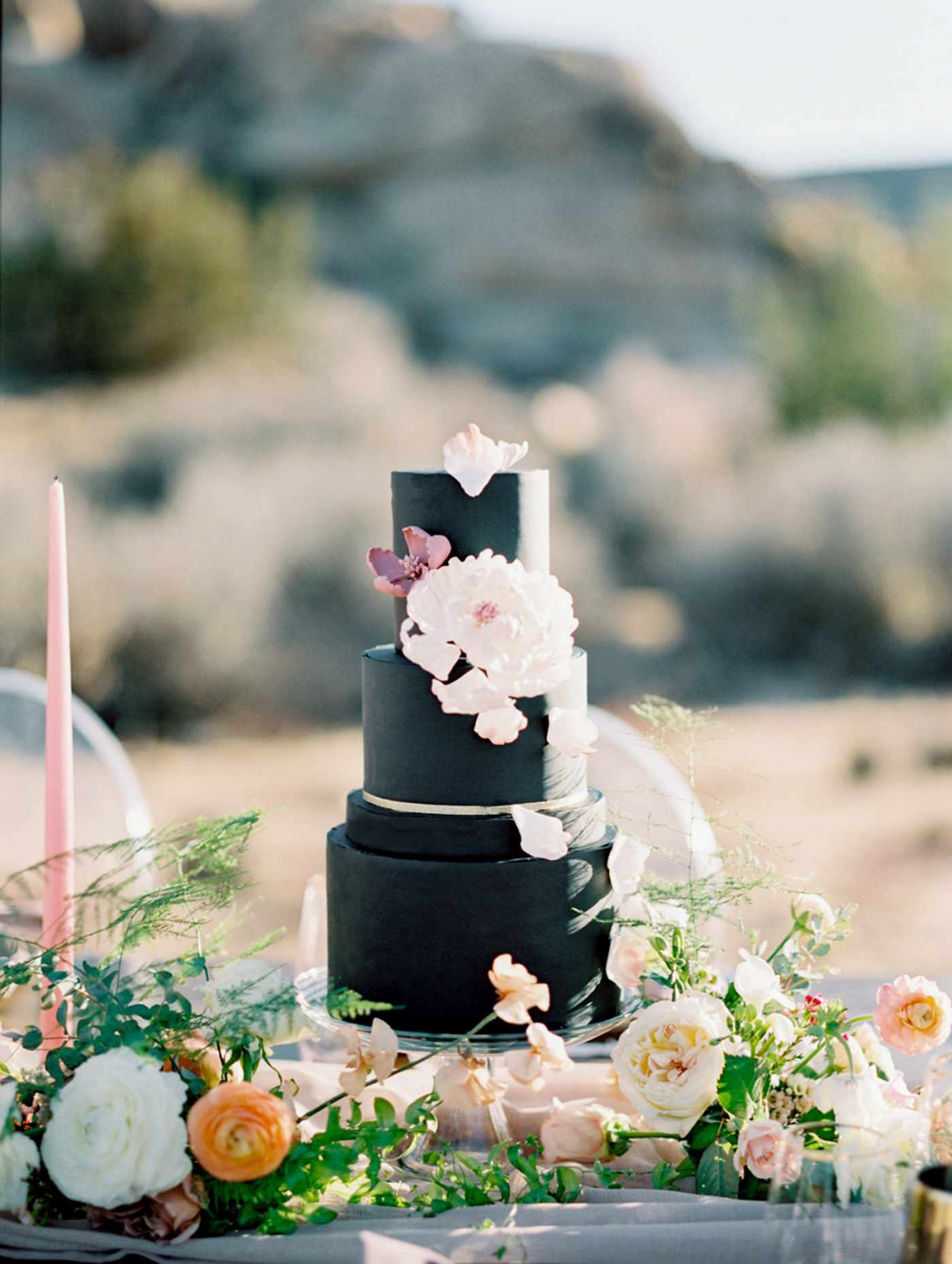 black rustic wedding theme