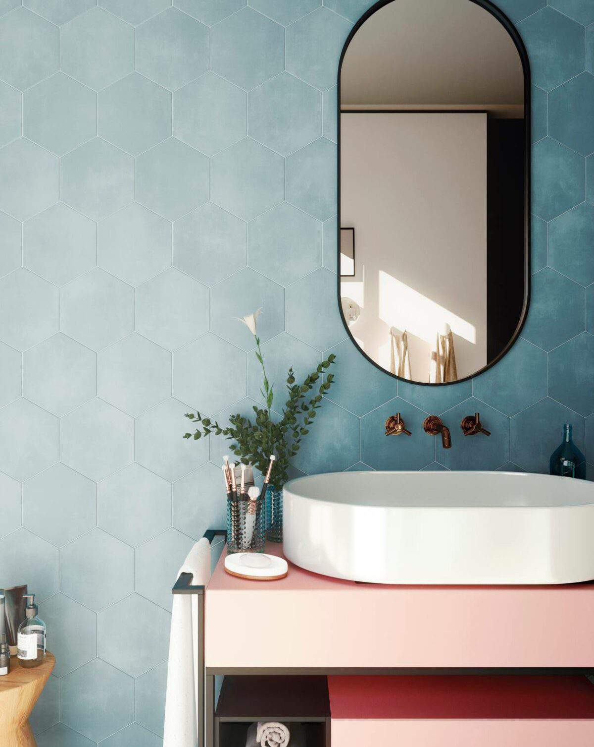 blue bathroom tile ideas