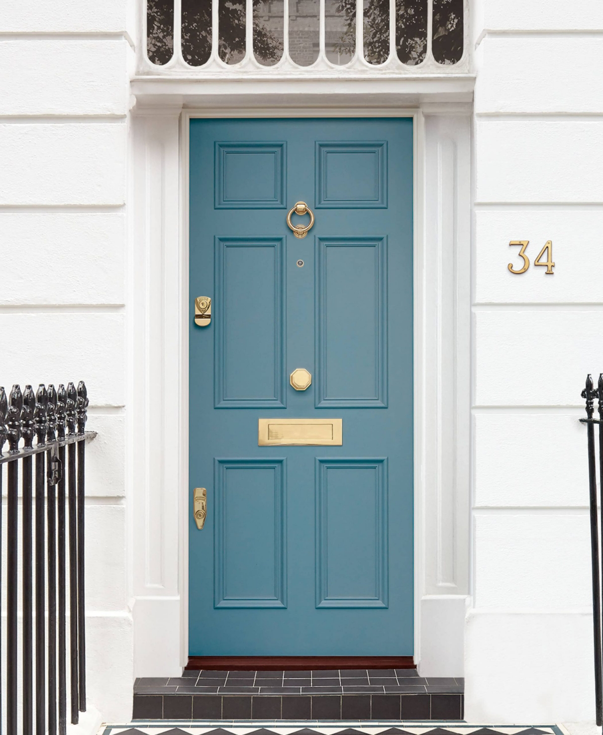 blue colors for front door