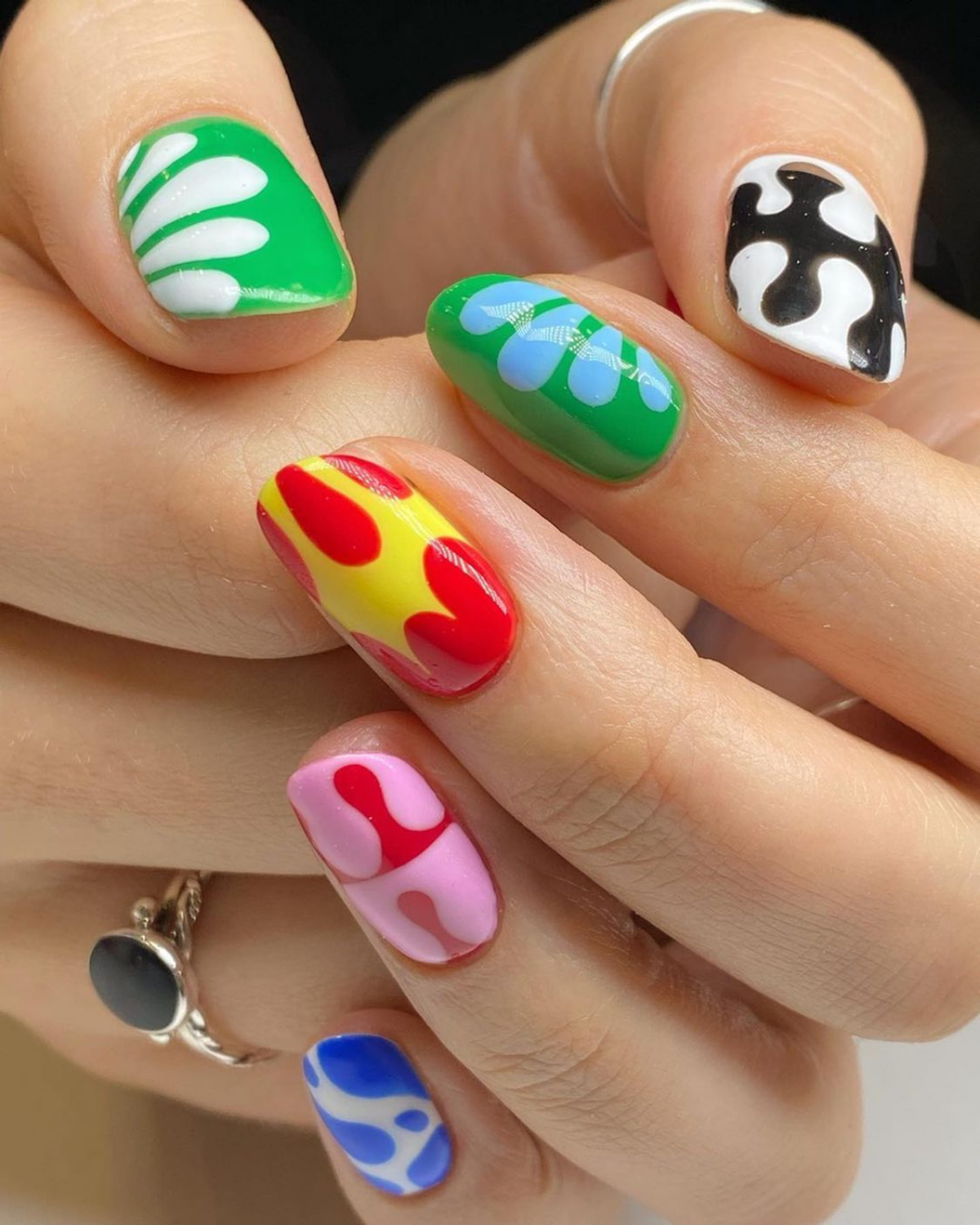 bright nail designs fun nails